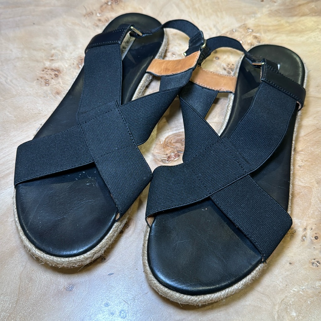 & Other Story Black Strap Sandal | Size 9